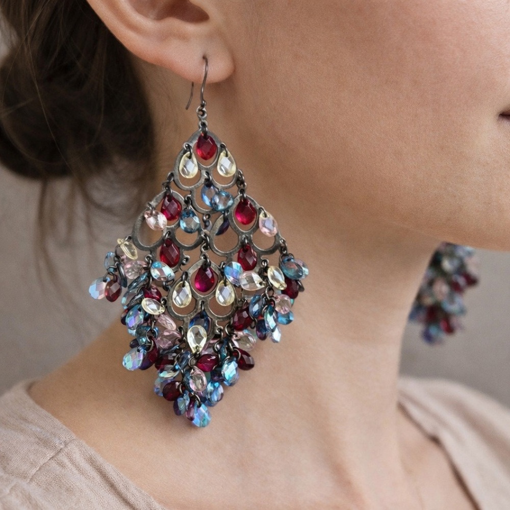 Mandee Multicolor Chandelier Earrings